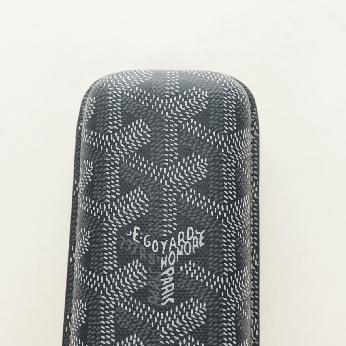 GOYARD Cigarette Case PVC Leather Gray Auth 188319M