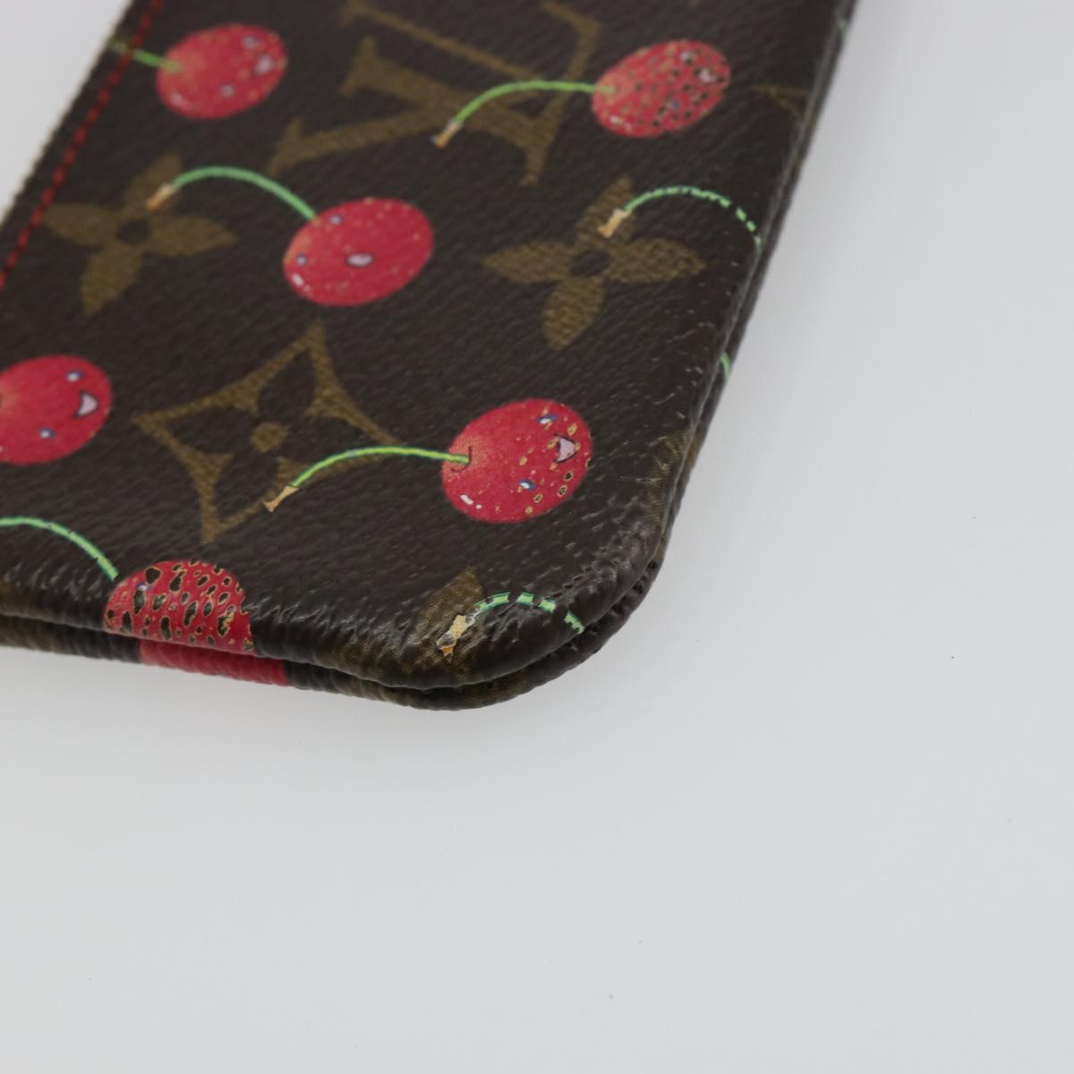 LOUIS VUITTON Monogram Cherry Pochette Cles Coin Purse M95042 LV Auth 188320A