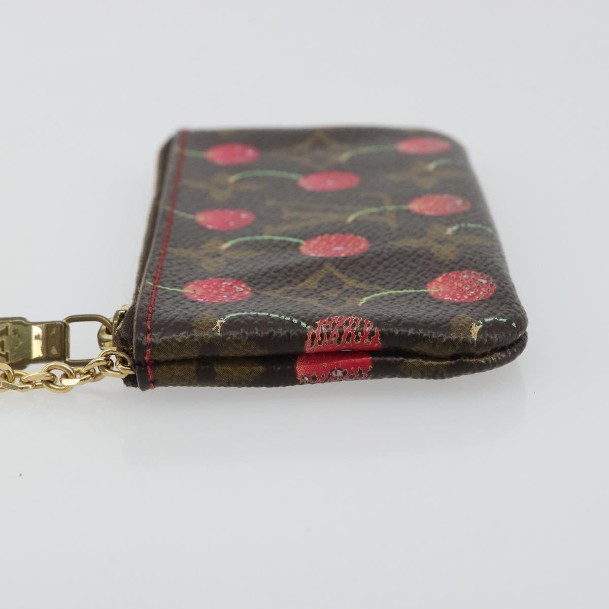 LOUIS VUITTON Monogram Cherry Pochette Cles Coin Purse M95042 LV Auth 188320A