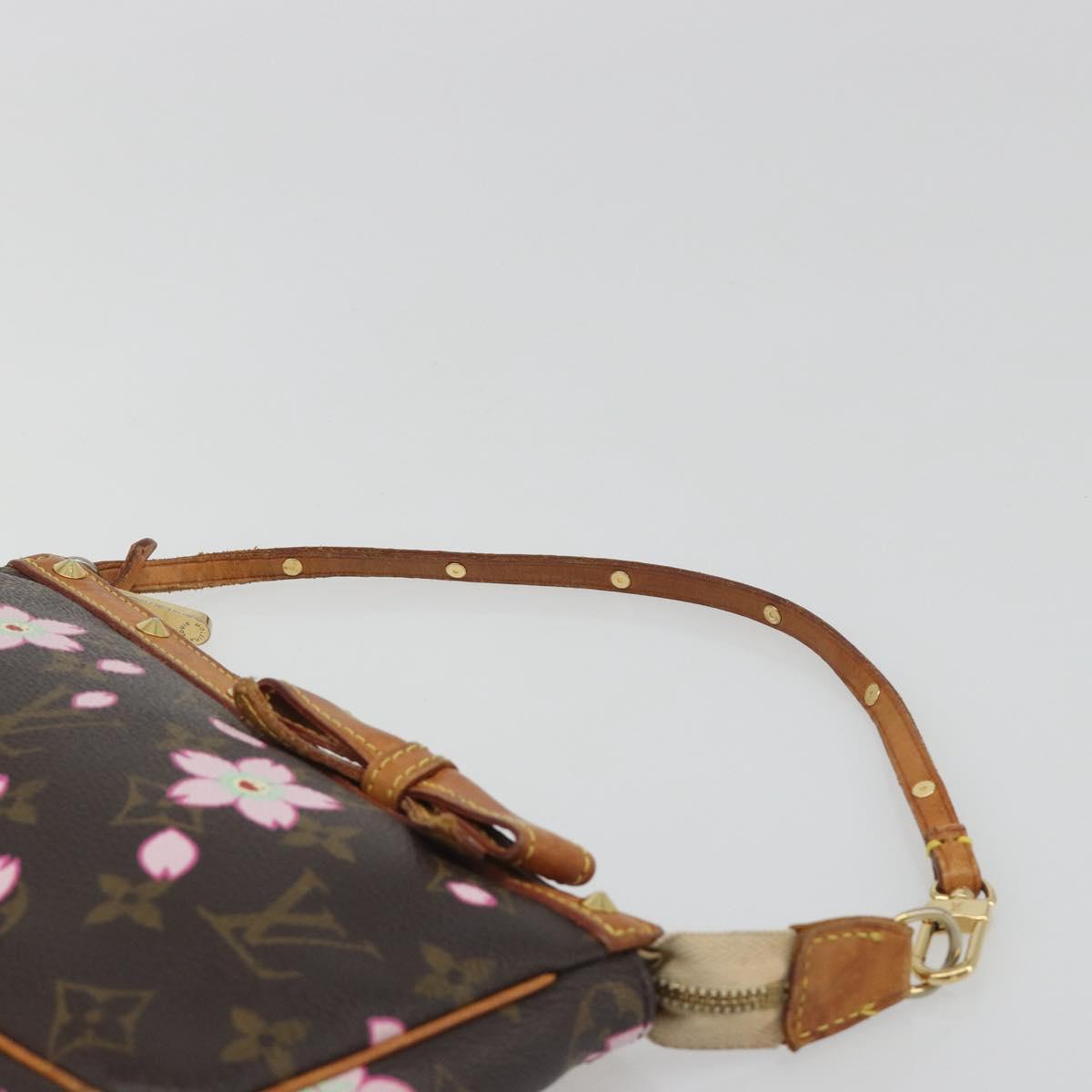 LOUIS VUITTON Monogram Cherry Blossom Pochette Accessoires M92006 Auth 188324A