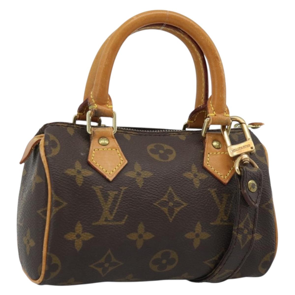LOUIS VUITTON Monogram Mini Speedy Hand Bag M41534 LV Auth 188326