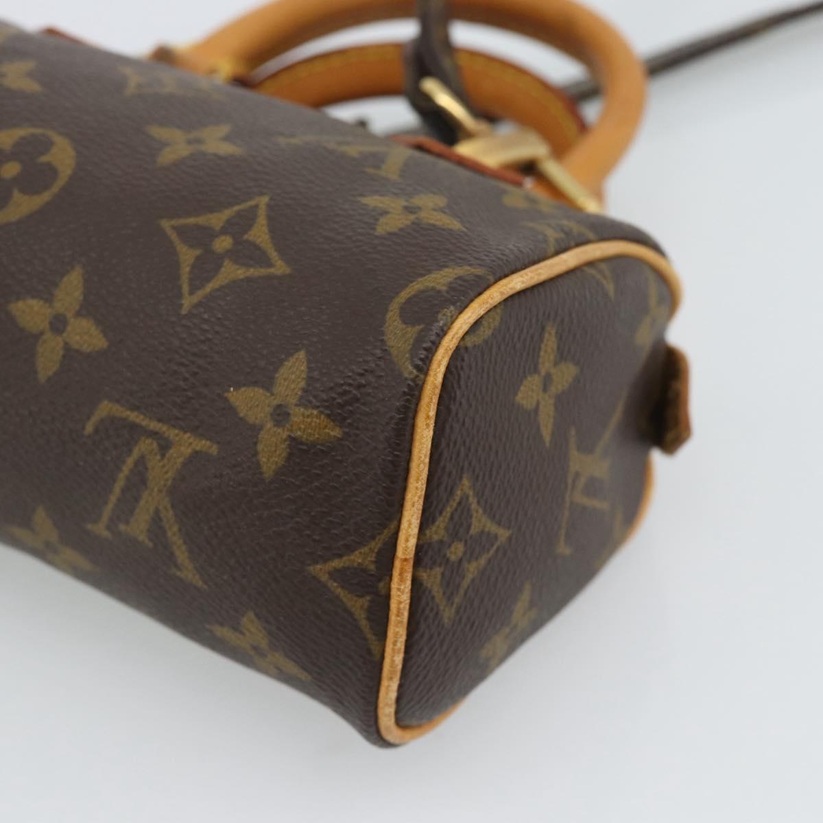 LOUIS VUITTON Monogram Mini Speedy Hand Bag M41534 LV Auth 188326