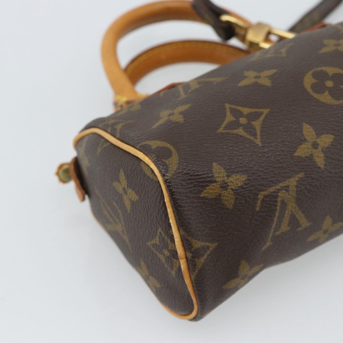 LOUIS VUITTON Monogram Mini Speedy Hand Bag M41534 LV Auth 188326