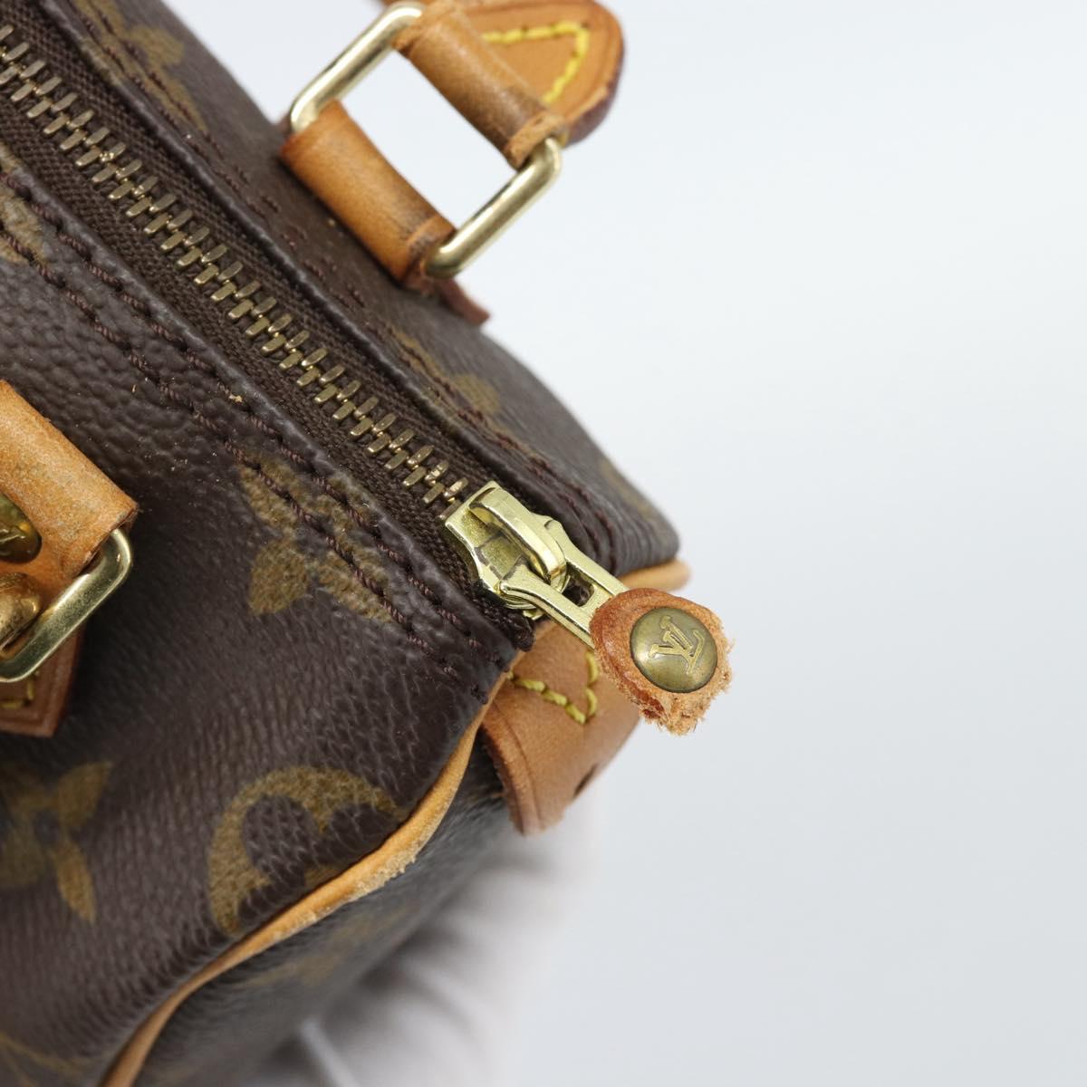 LOUIS VUITTON Monogram Mini Speedy Hand Bag M41534 LV Auth 188326