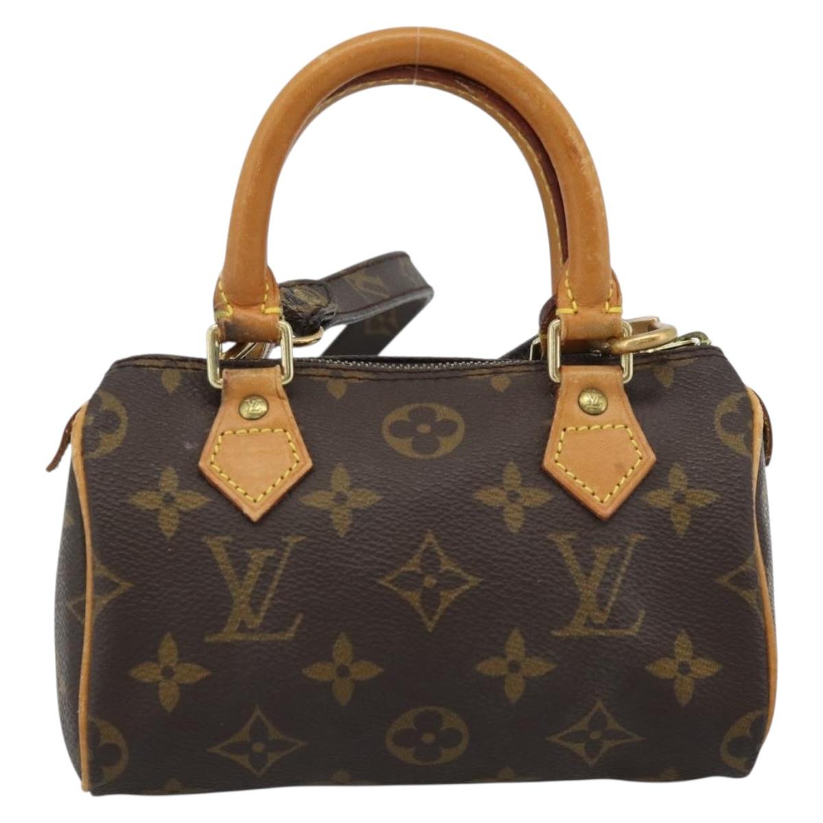 LOUIS VUITTON Monogram Mini Speedy Hand Bag M41534 LV Auth 188326