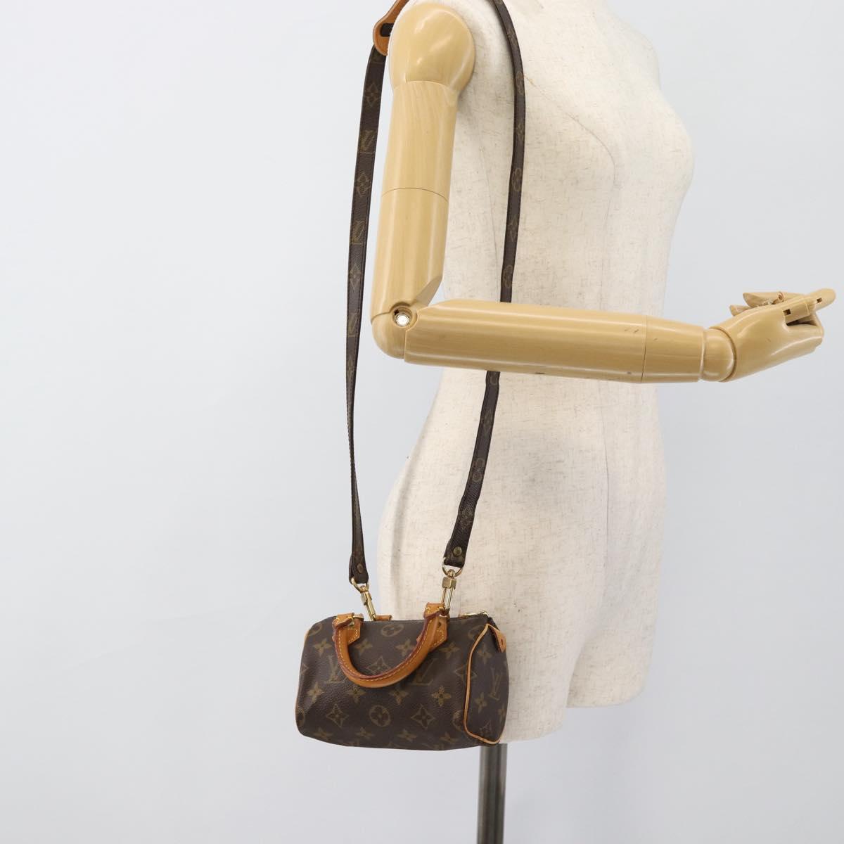 LOUIS VUITTON Monogram Mini Speedy Hand Bag M41534 LV Auth 188326