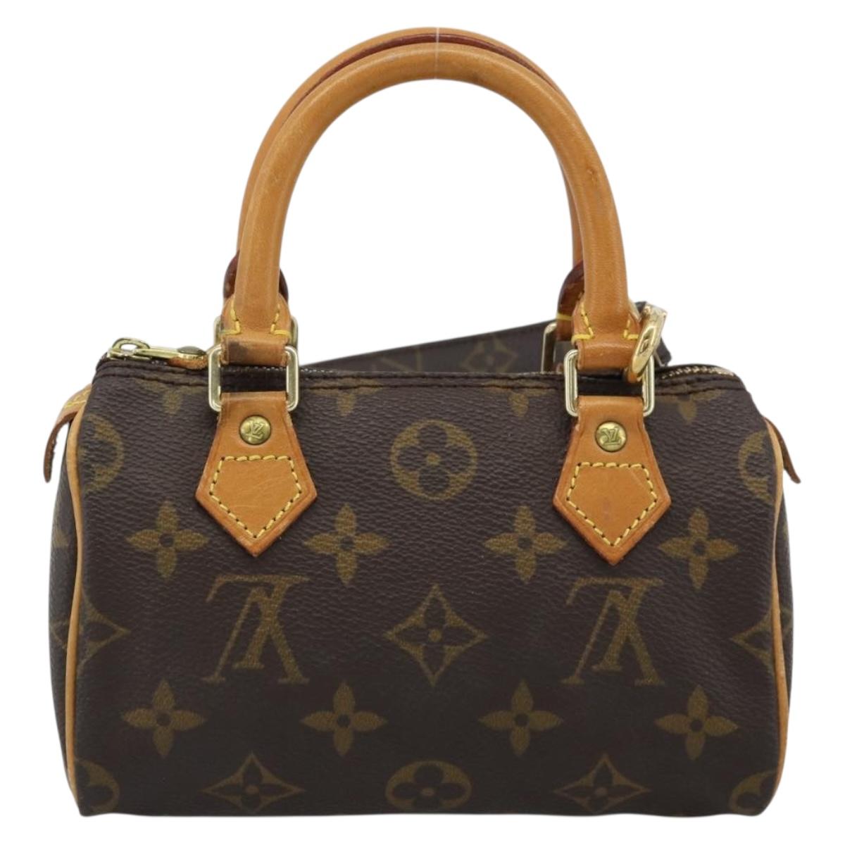 LOUIS VUITTON Monogram Mini Speedy Hand Bag M41534 LV Auth 188326