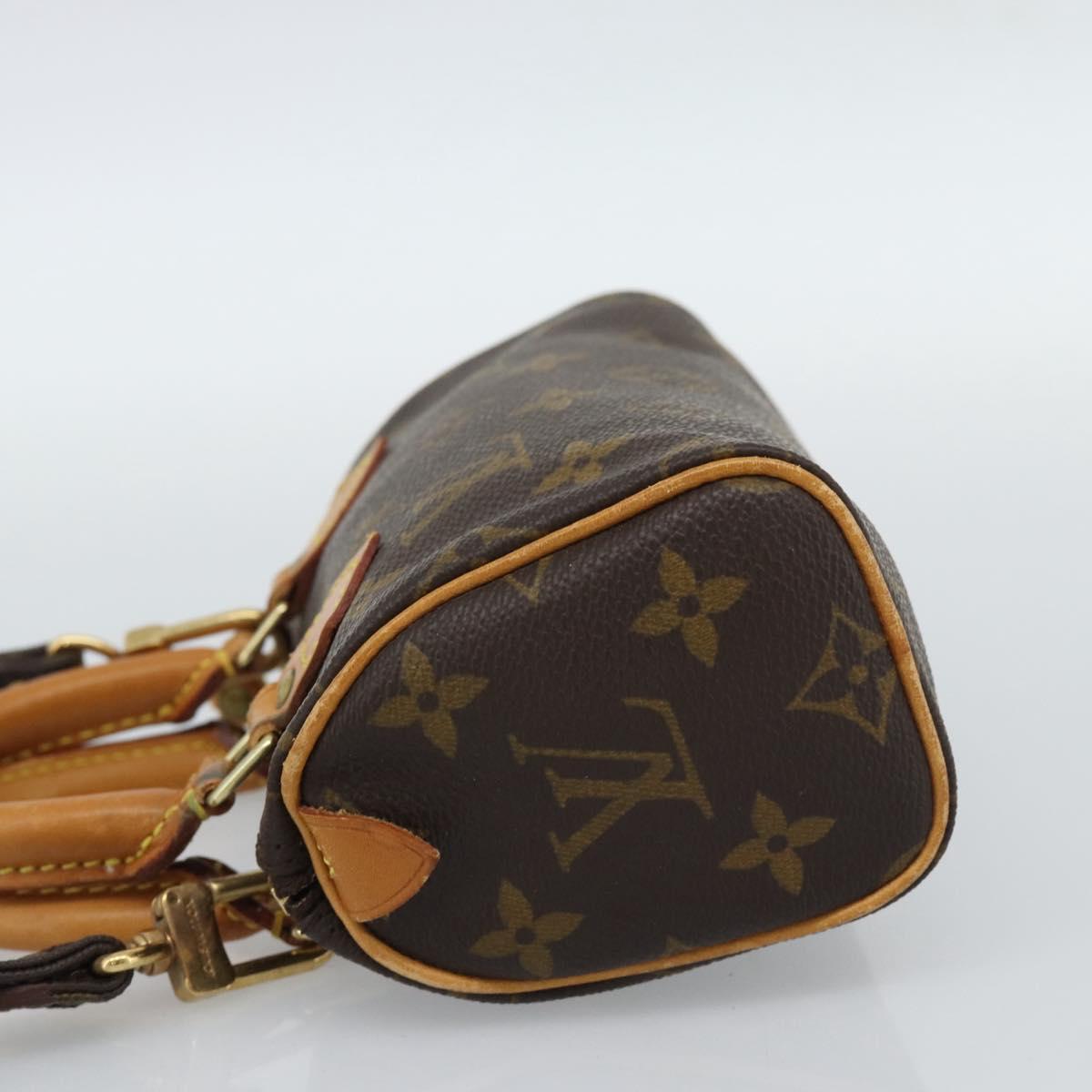 LOUIS VUITTON Monogram Mini Speedy Hand Bag M41534 LV Auth 188326