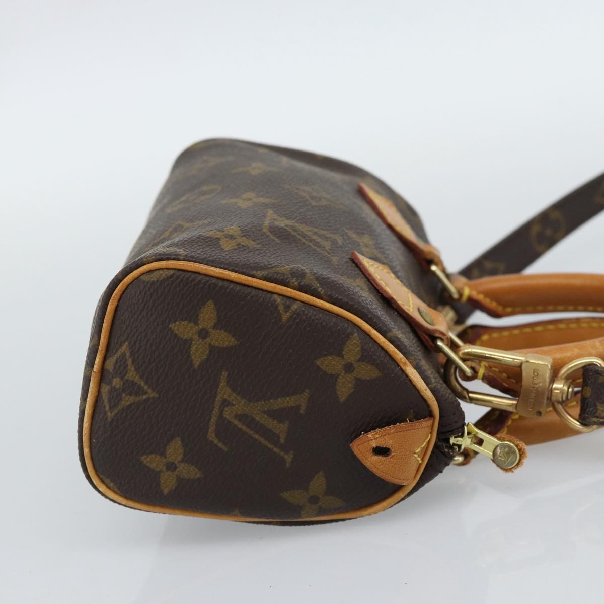 LOUIS VUITTON Monogram Mini Speedy Hand Bag M41534 LV Auth 188326