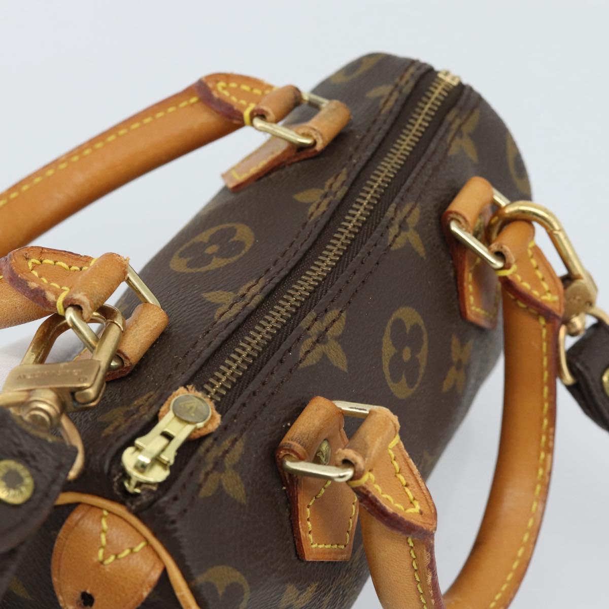 LOUIS VUITTON Monogram Mini Speedy Hand Bag M41534 LV Auth 188326