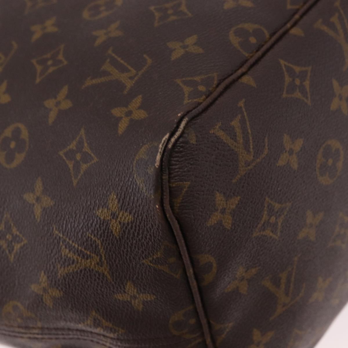 LOUIS VUITTON Monogram Neverfull GM Tote Bag M40157 LV Auth 188327