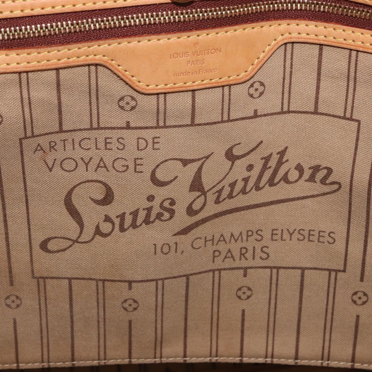 LOUIS VUITTON Monogram Neverfull GM Tote Bag M40157 LV Auth 188327