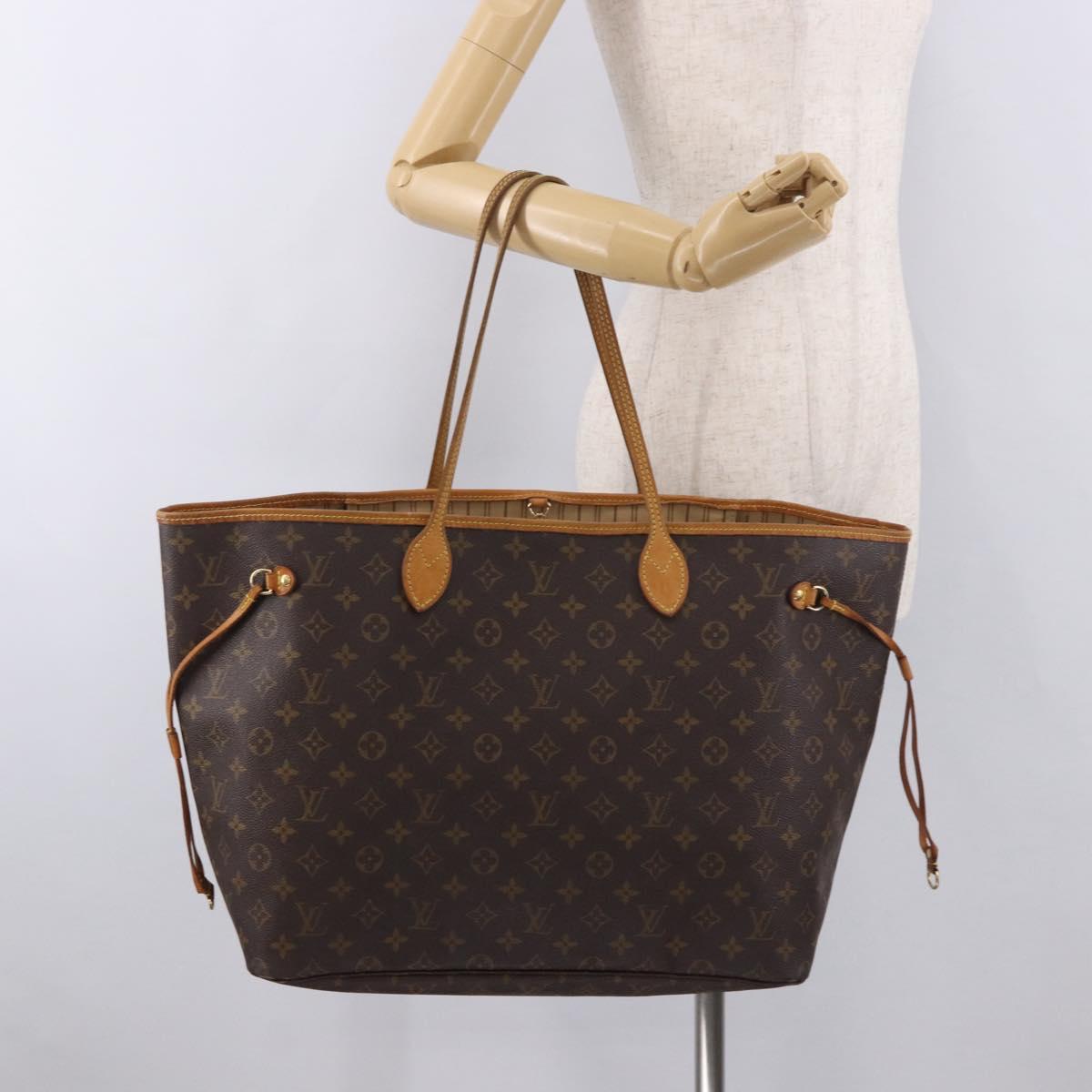LOUIS VUITTON Monogram Neverfull GM Tote Bag M40157 LV Auth 188327