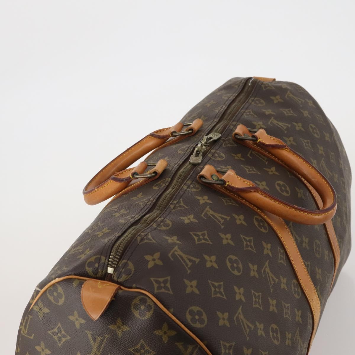 LOUIS VUITTON Monogram Keepall 50 Boston Bag M41426 LV Auth 188334
