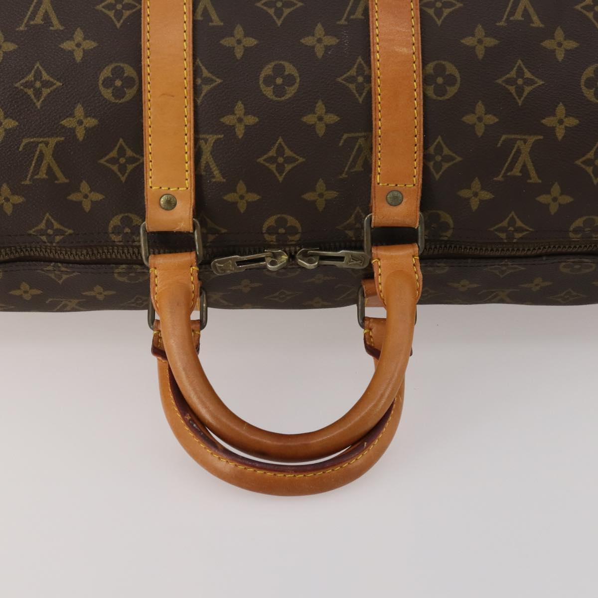 LOUIS VUITTON Monogram Keepall 50 Boston Bag M41426 LV Auth 188334