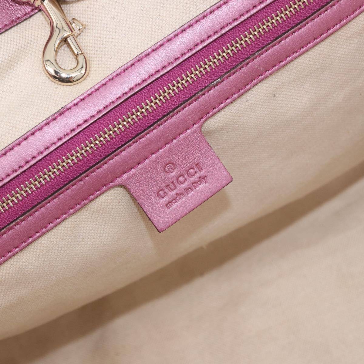 GUCCI GG Canvas Hand Bag Beige Gold 269956 Auth 188335