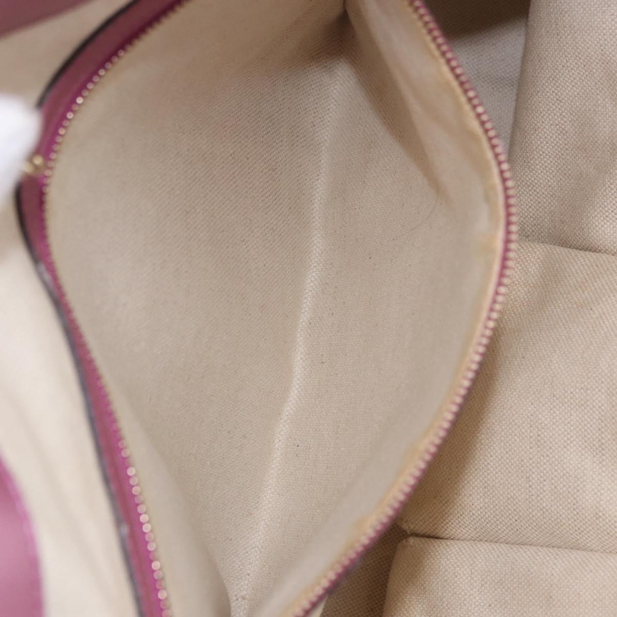 GUCCI GG Canvas Hand Bag Beige Gold 269956 Auth 188335