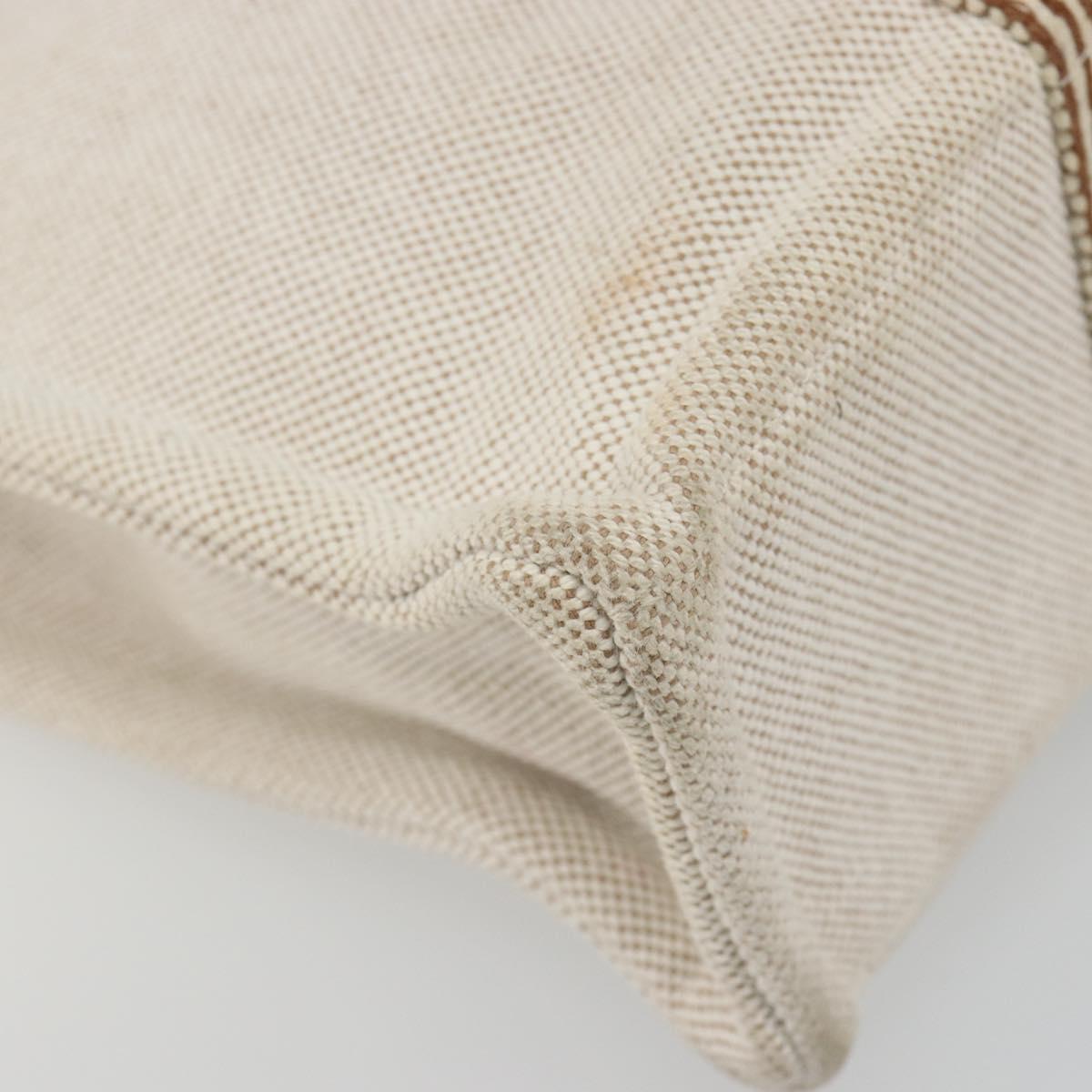 HERMES New Fourre Tout PM Hand Bag Canvas Gray Auth 188338