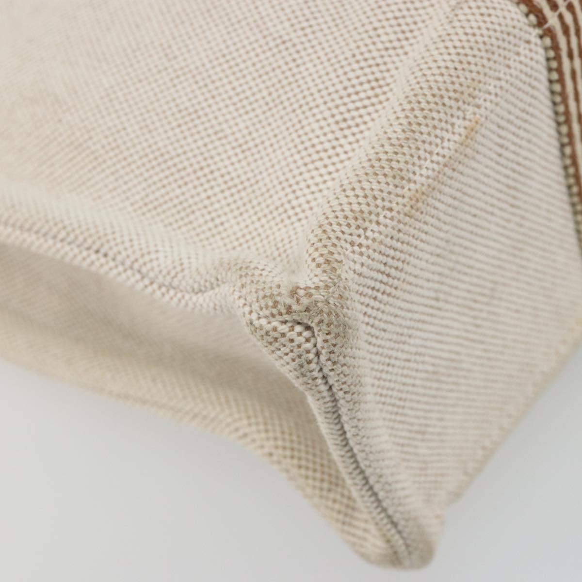 HERMES New Fourre Tout PM Hand Bag Canvas Gray Auth 188338