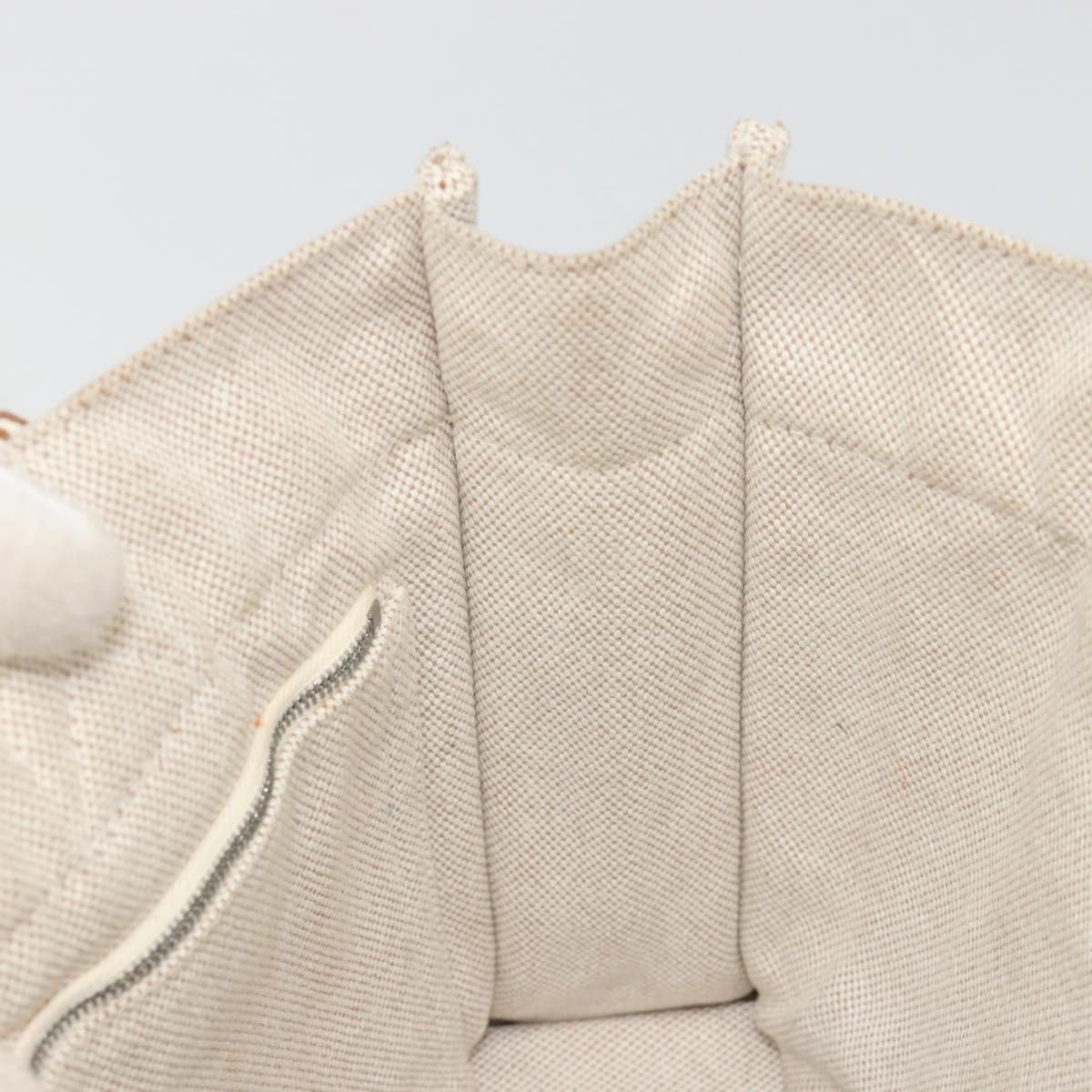 HERMES New Fourre Tout PM Hand Bag Canvas Gray Auth 188338