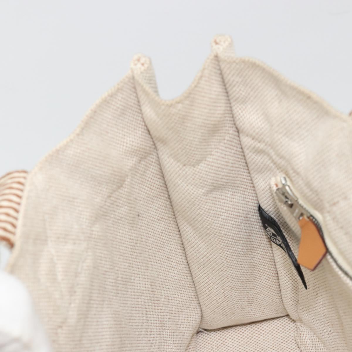 HERMES New Fourre Tout PM Hand Bag Canvas Gray Auth 188338