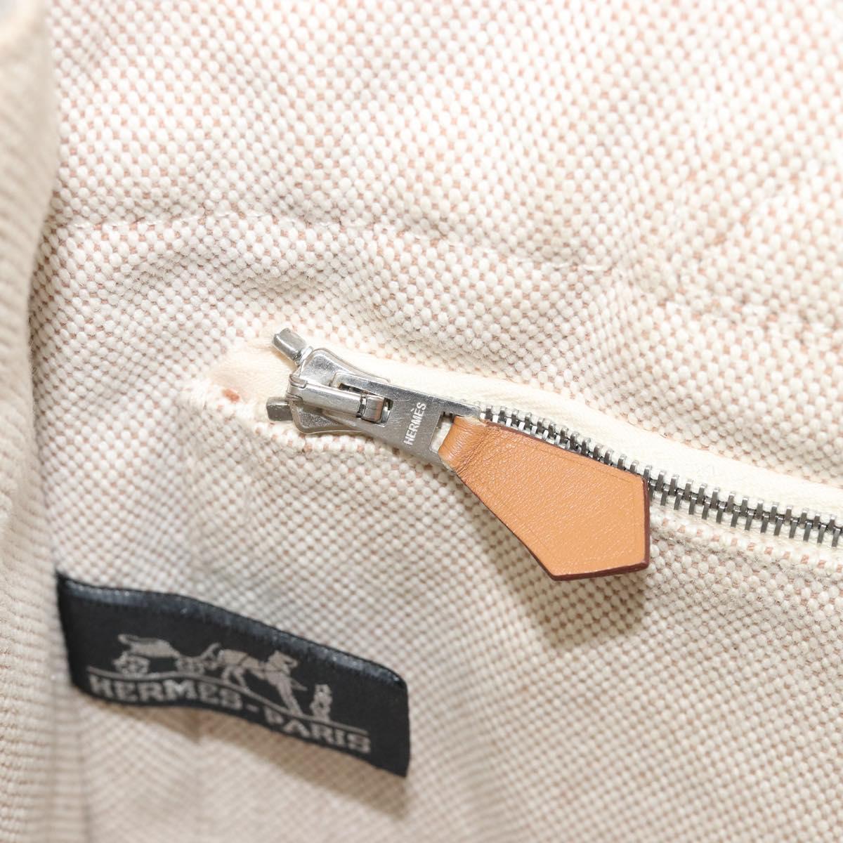 HERMES New Fourre Tout PM Hand Bag Canvas Gray Auth 188338