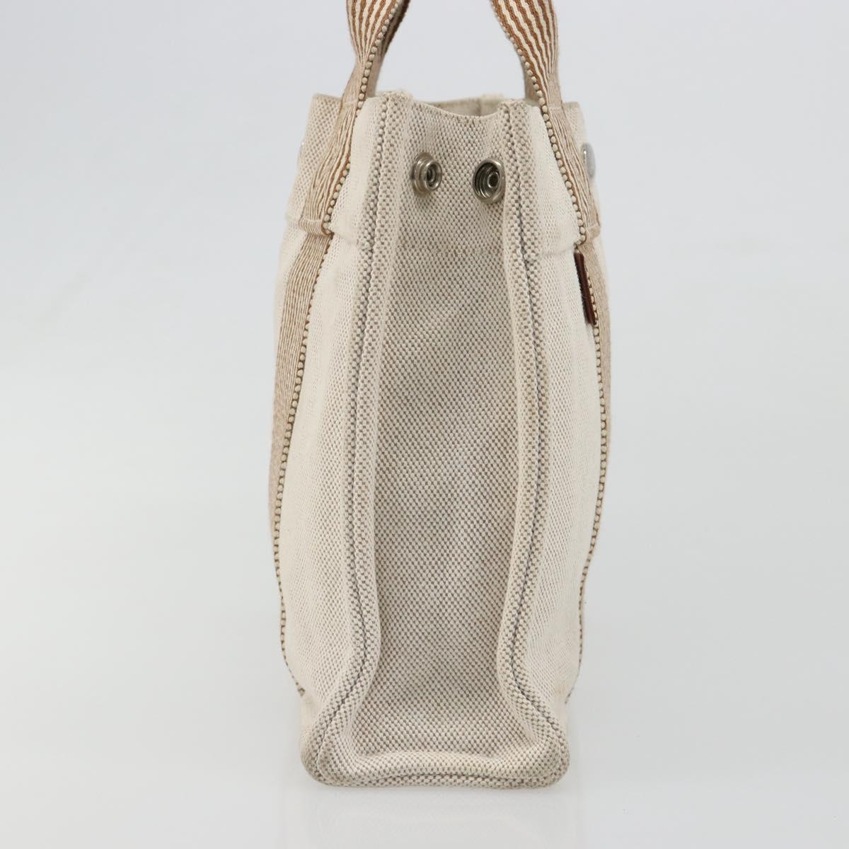 HERMES New Fourre Tout PM Hand Bag Canvas Gray Auth 188338