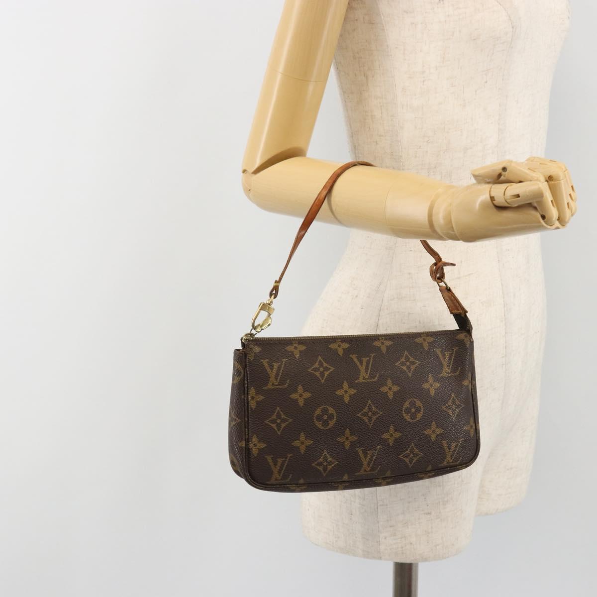 LOUIS VUITTON Monogram Pochette Accessoires Accessory Pouch M51980 Auth 188341