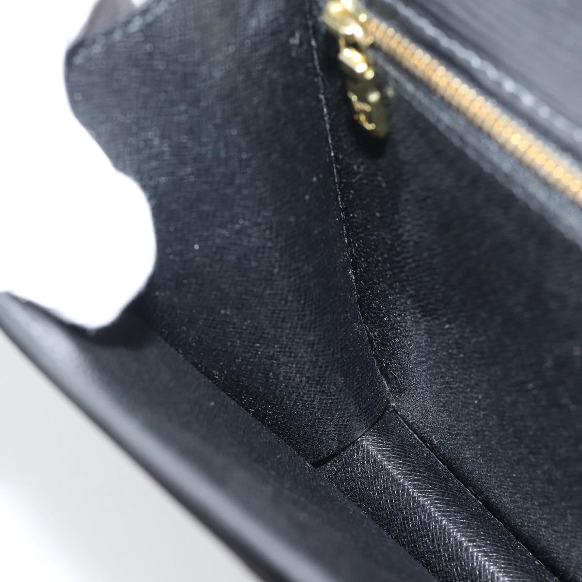 LOUIS VUITTON Epi Serie Dragonne Clutch Bag Black Noir M52612 LV Auth 188343A