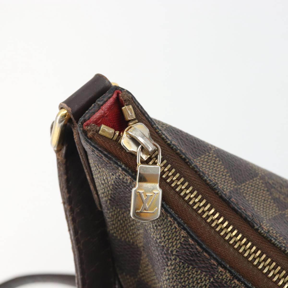 LOUIS VUITTON Damier Ebene Bloomsbury PM Shoulder Bag N42251 LV Auth 188344