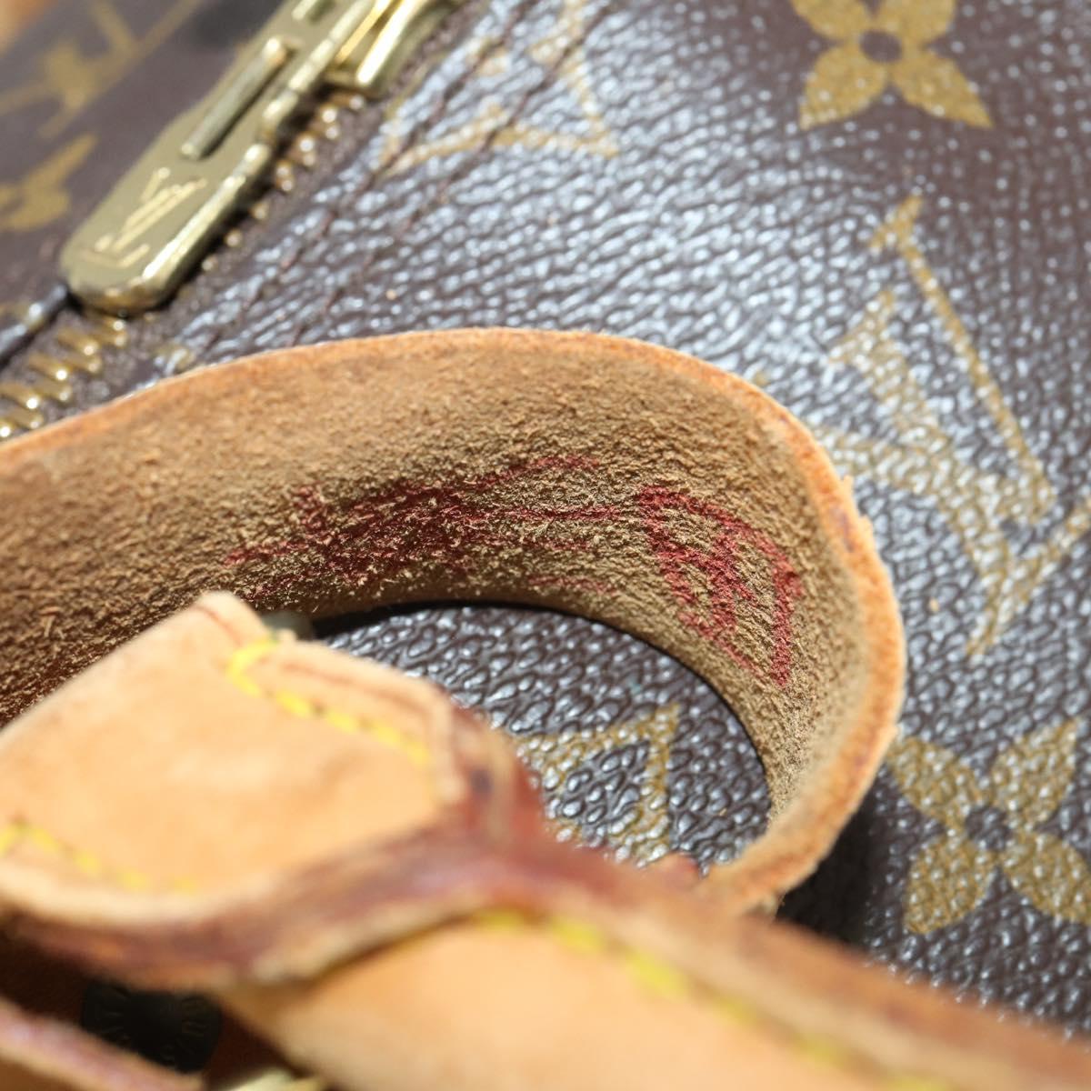 LOUIS VUITTON Monogram Keepall Bandouliere 55 Boston Bag M41414 LV Auth 188360