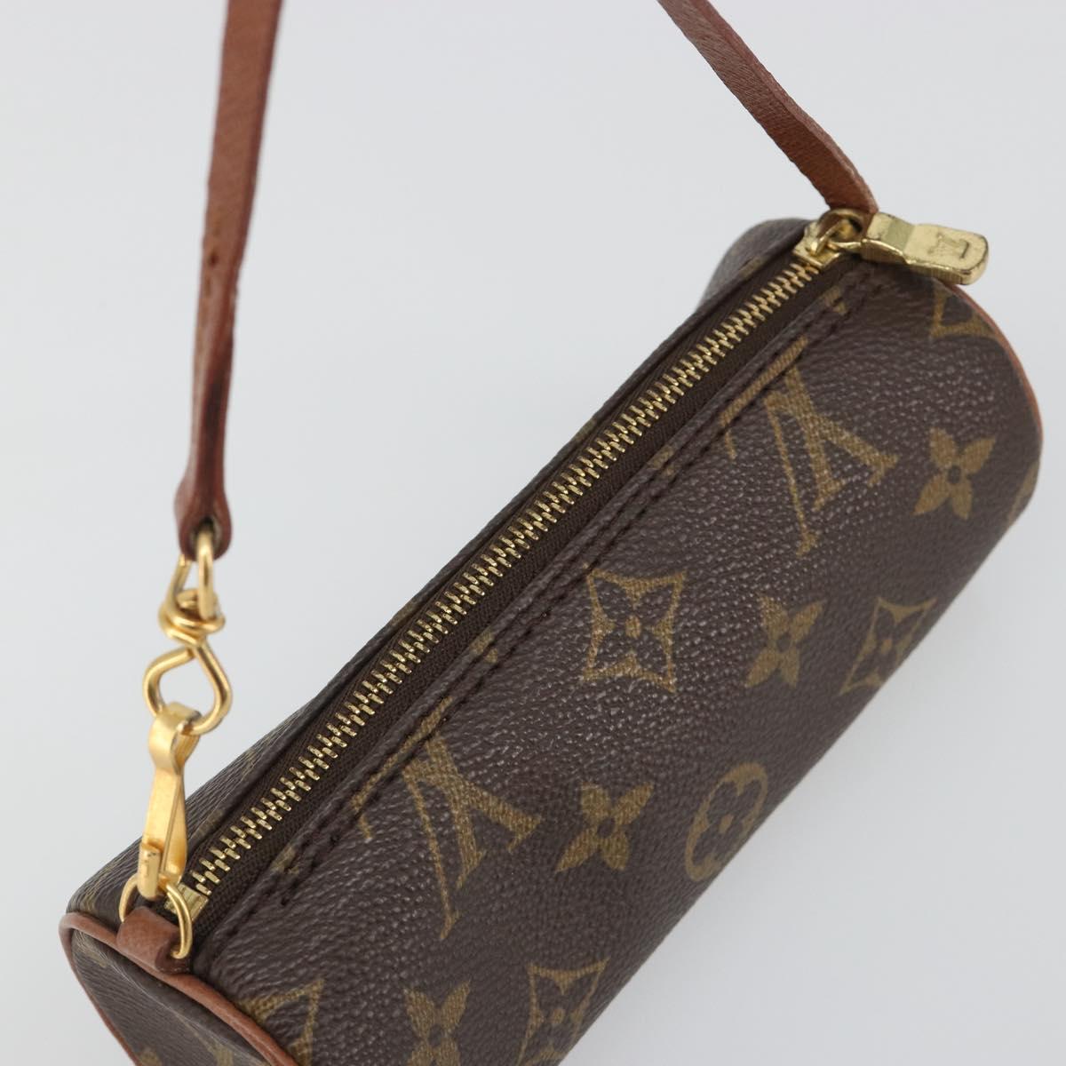 LOUIS VUITTON Monogram Papillon Pouch LV Auth 188361