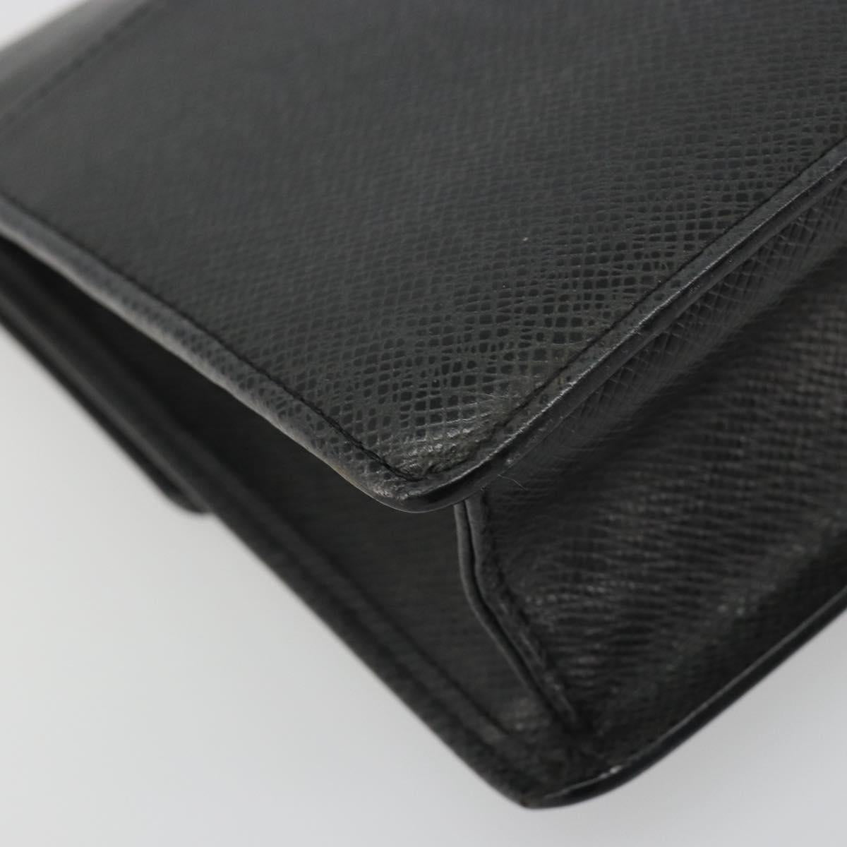 LOUIS VUITTON Taiga Selenga Clutch Bag Ardoise M30782 LV Auth 188362A