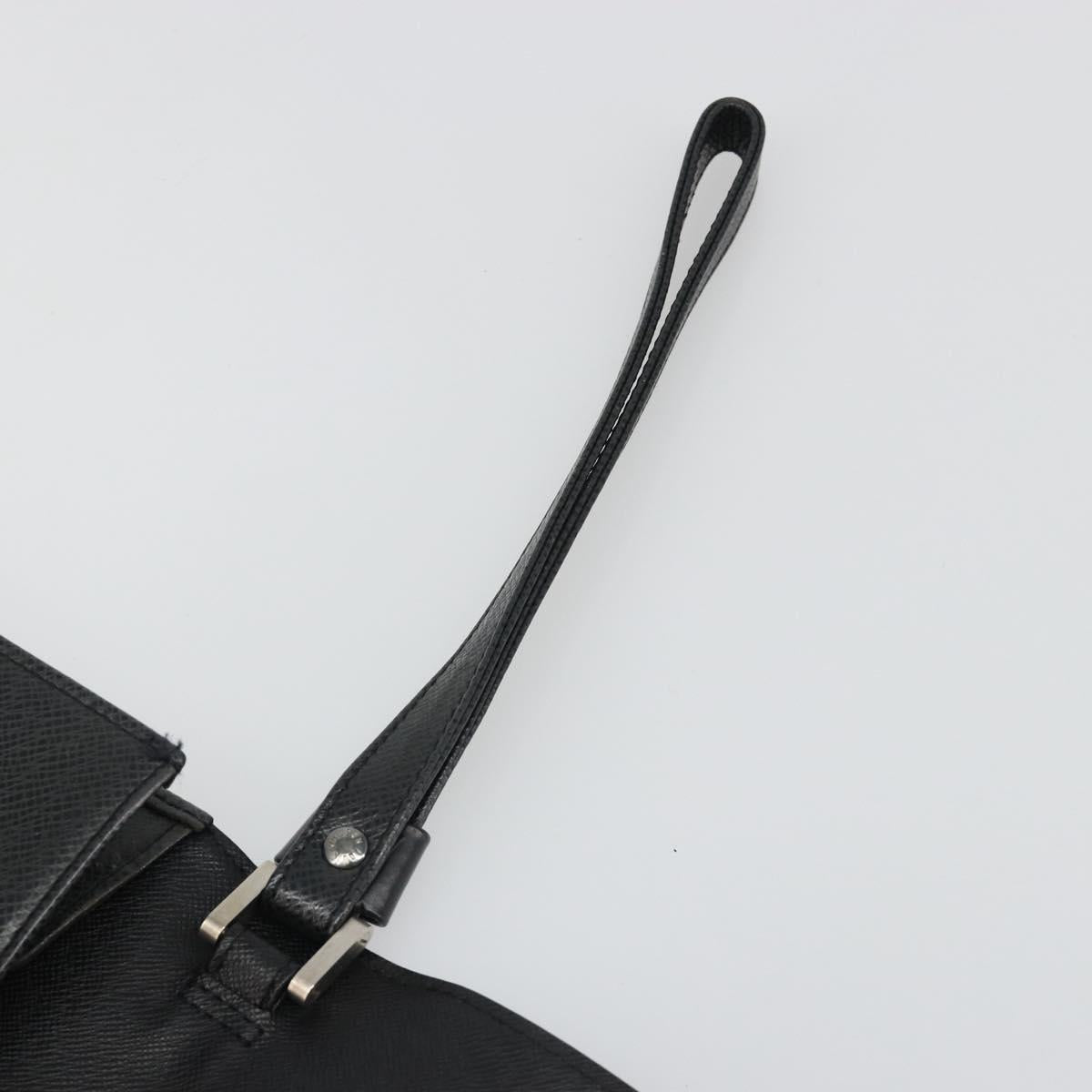 LOUIS VUITTON Taiga Selenga Clutch Bag Ardoise M30782 LV Auth 188362A
