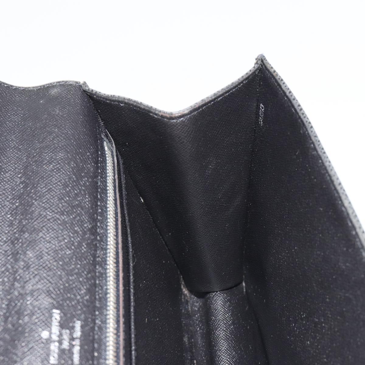 LOUIS VUITTON Taiga Selenga Clutch Bag Ardoise M30782 LV Auth 188362A