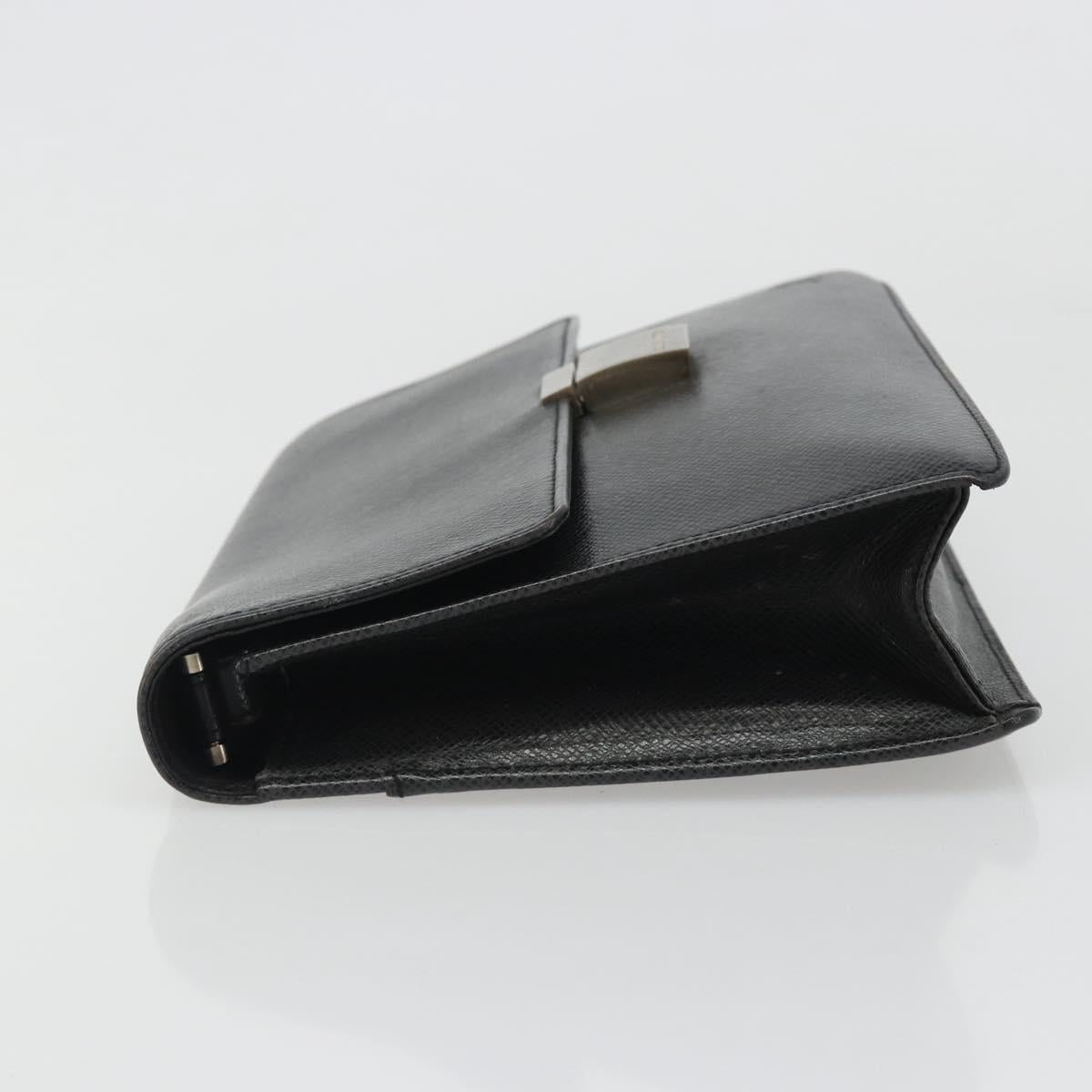 LOUIS VUITTON Taiga Selenga Clutch Bag Ardoise M30782 LV Auth 188362A