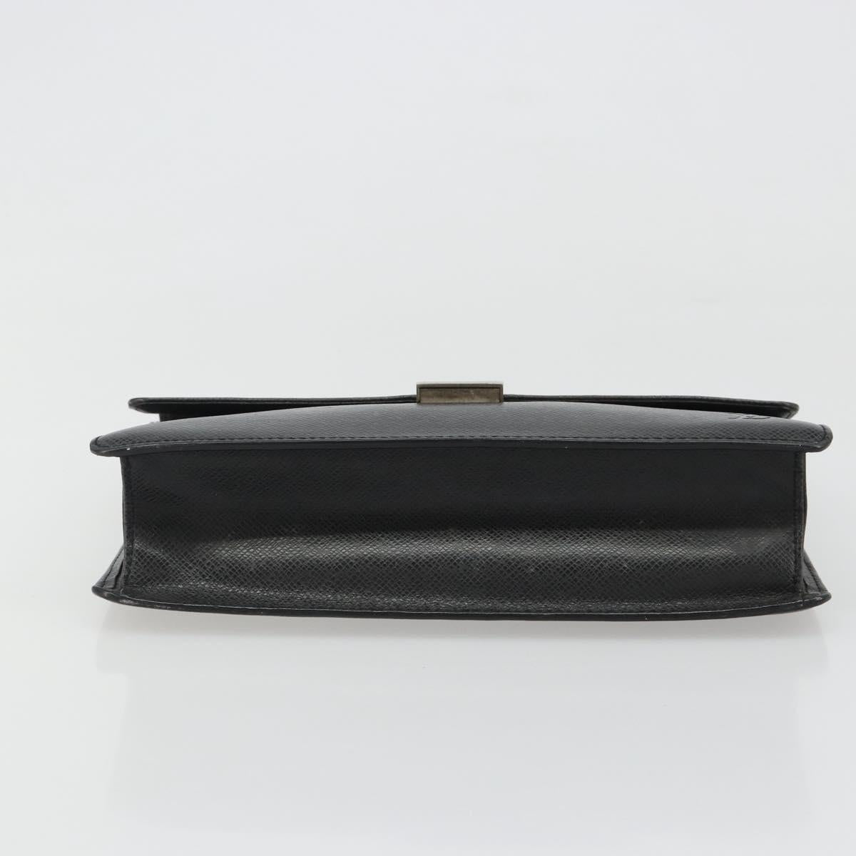 LOUIS VUITTON Taiga Selenga Clutch Bag Ardoise M30782 LV Auth 188362A