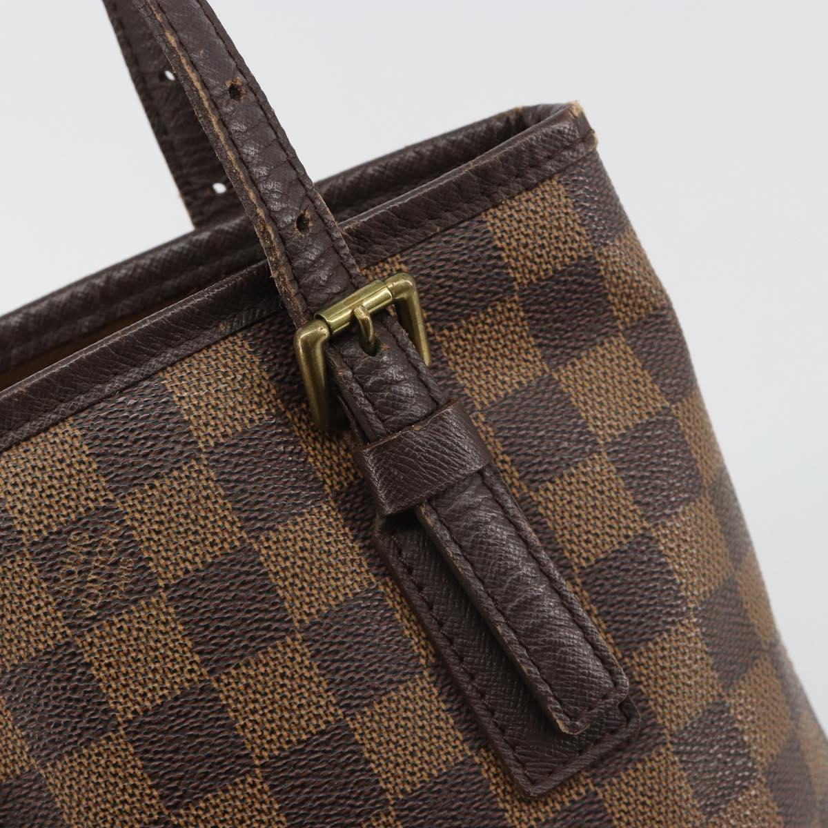LOUIS VUITTON Damier Ebene Marais Shoulder Bag N42240 LV Auth 188364