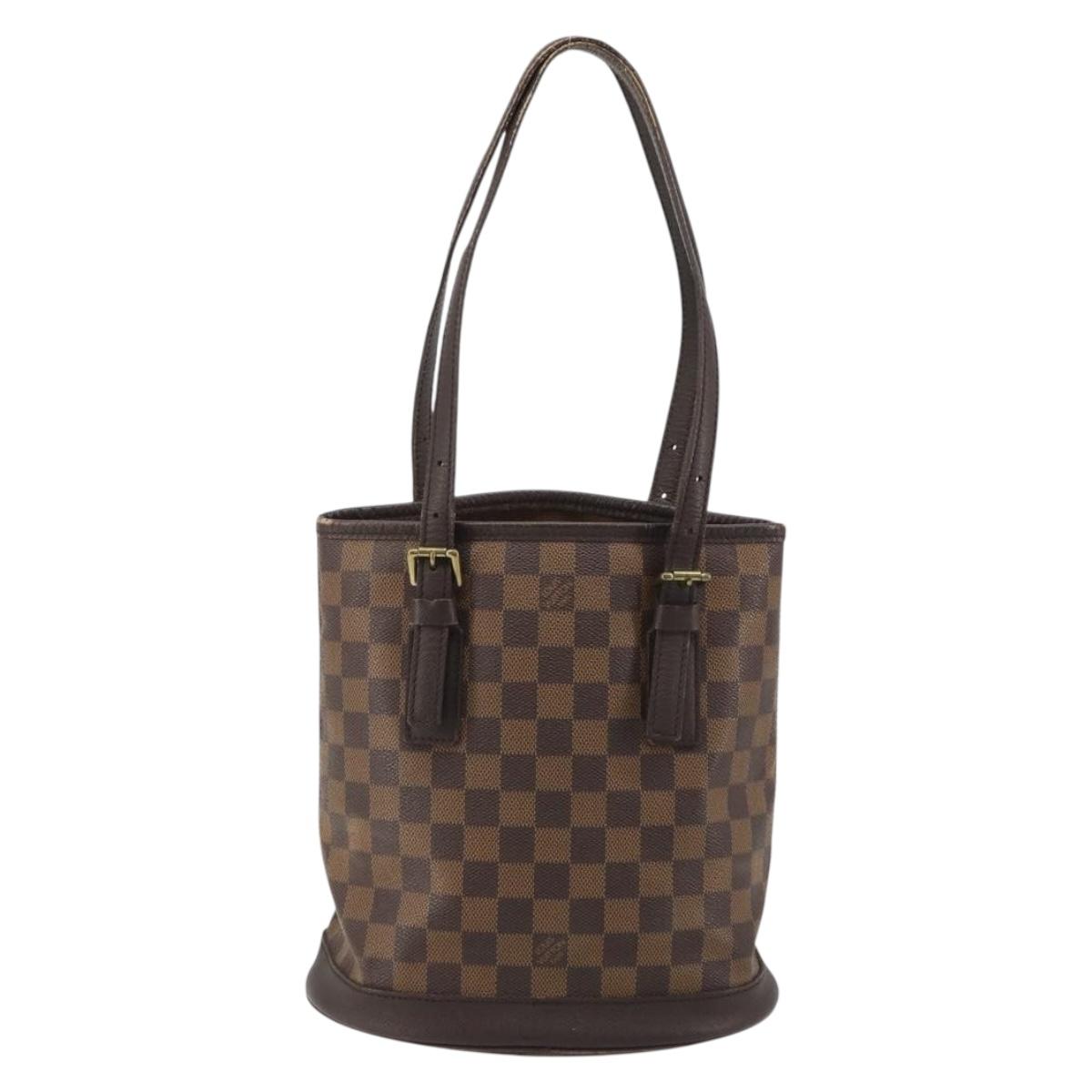 LOUIS VUITTON Damier Ebene Marais Shoulder Bag N42240 LV Auth 188364