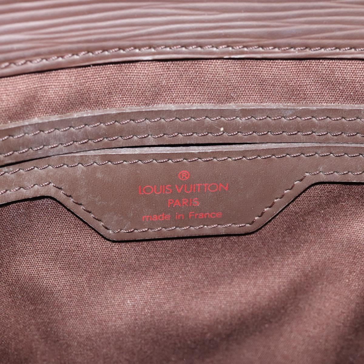 LOUIS VUITTON Epi Sac Plat PM Hand Bag Mocha M5274D LV Auth 188365A