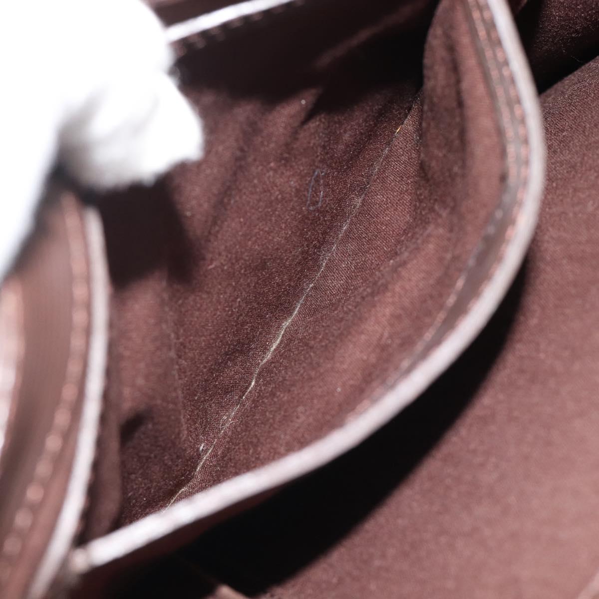 LOUIS VUITTON Epi Sac Plat PM Hand Bag Mocha M5274D LV Auth 188365A
