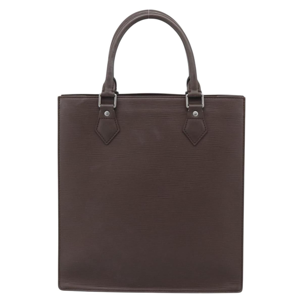 LOUIS VUITTON Epi Sac Plat PM Hand Bag Mocha M5274D LV Auth 188365A