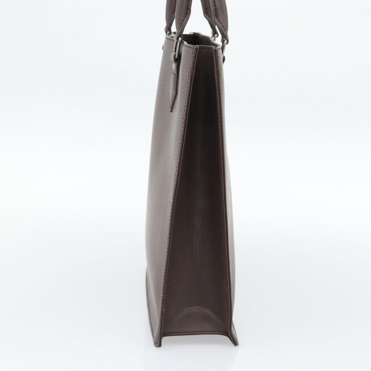 LOUIS VUITTON Epi Sac Plat PM Hand Bag Mocha M5274D LV Auth 188365A
