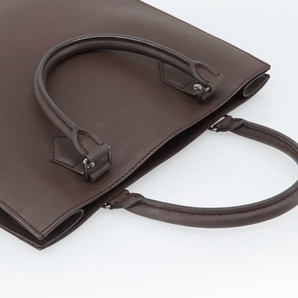 LOUIS VUITTON Epi Sac Plat PM Hand Bag Mocha M5274D LV Auth 188365A