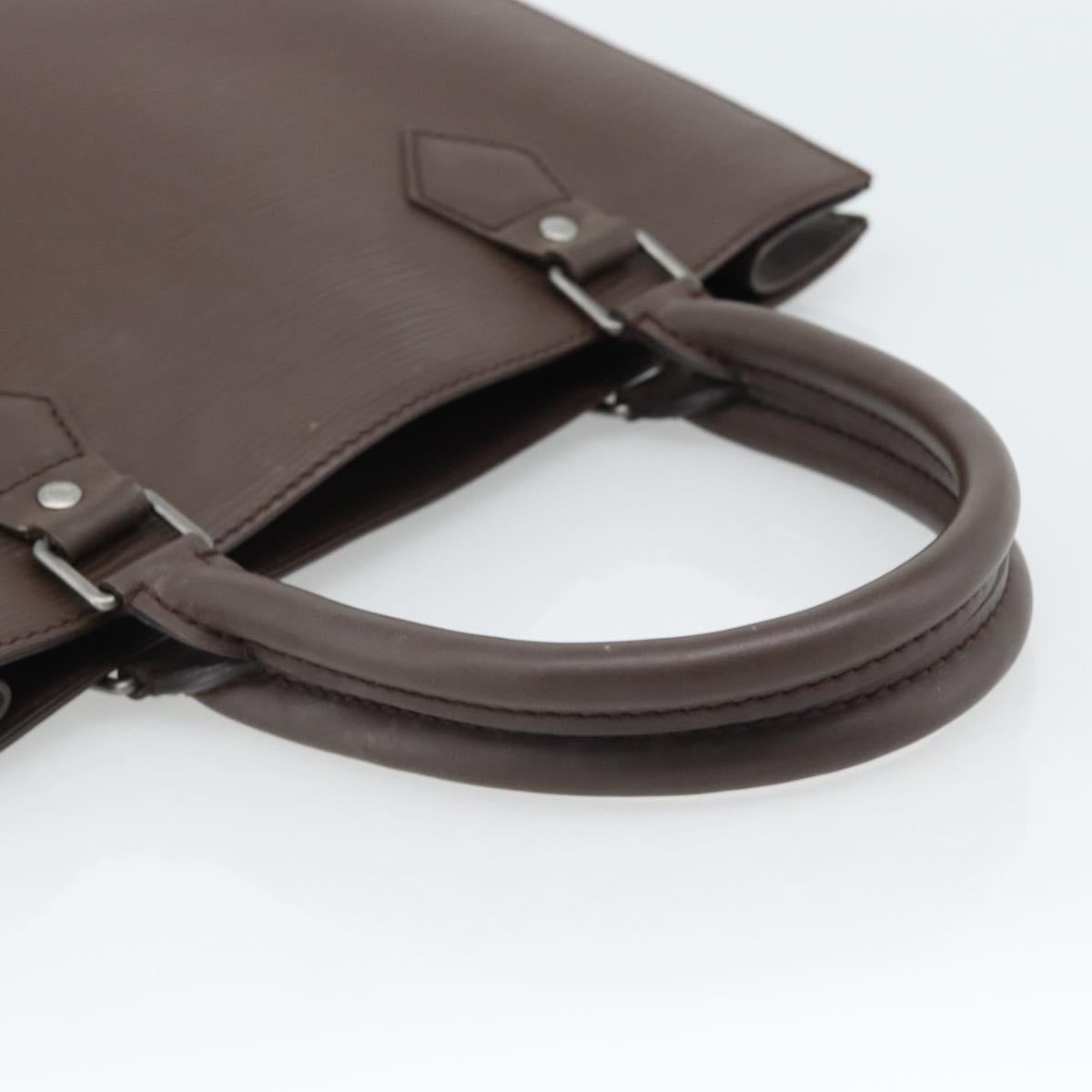 LOUIS VUITTON Epi Sac Plat PM Hand Bag Mocha M5274D LV Auth 188365A