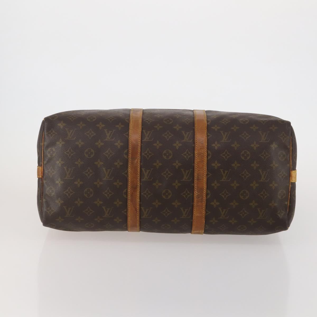 LOUIS VUITTON Monogram Keepall Bandouliere 50 Boston Bag M41416 LV Auth 188369