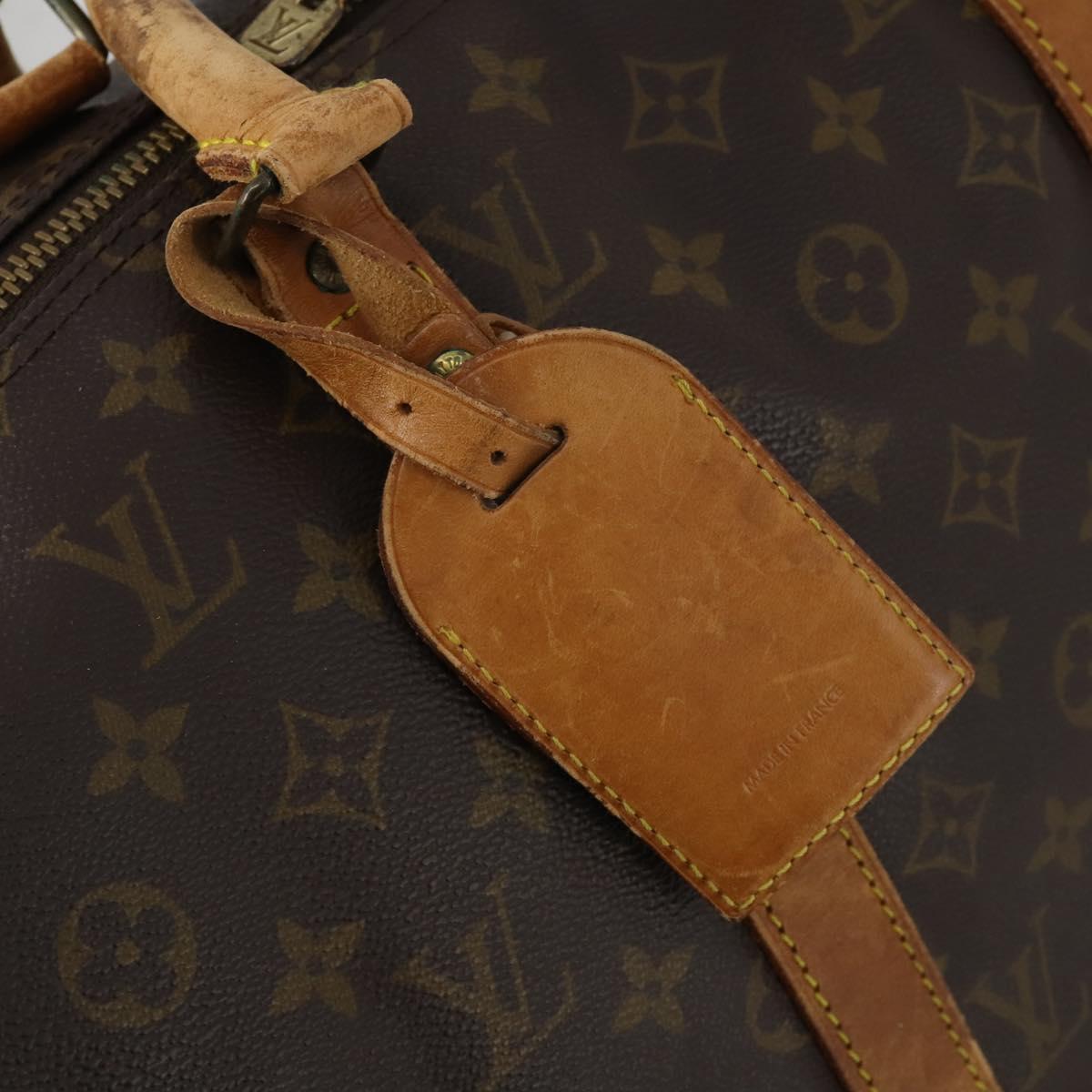 LOUIS VUITTON Monogram Keepall Bandouliere 50 Boston Bag M41416 LV Auth 188369