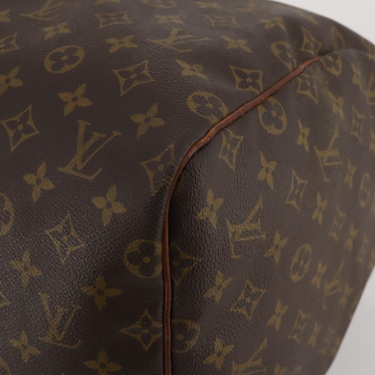 LOUIS VUITTON Monogram Keepall 55 Boston Bag M41424 LV Auth 188372A