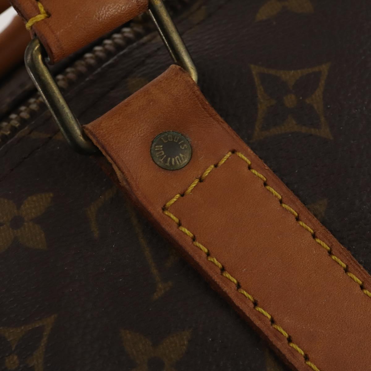 LOUIS VUITTON Monogram Keepall 55 Boston Bag M41424 LV Auth 188372A