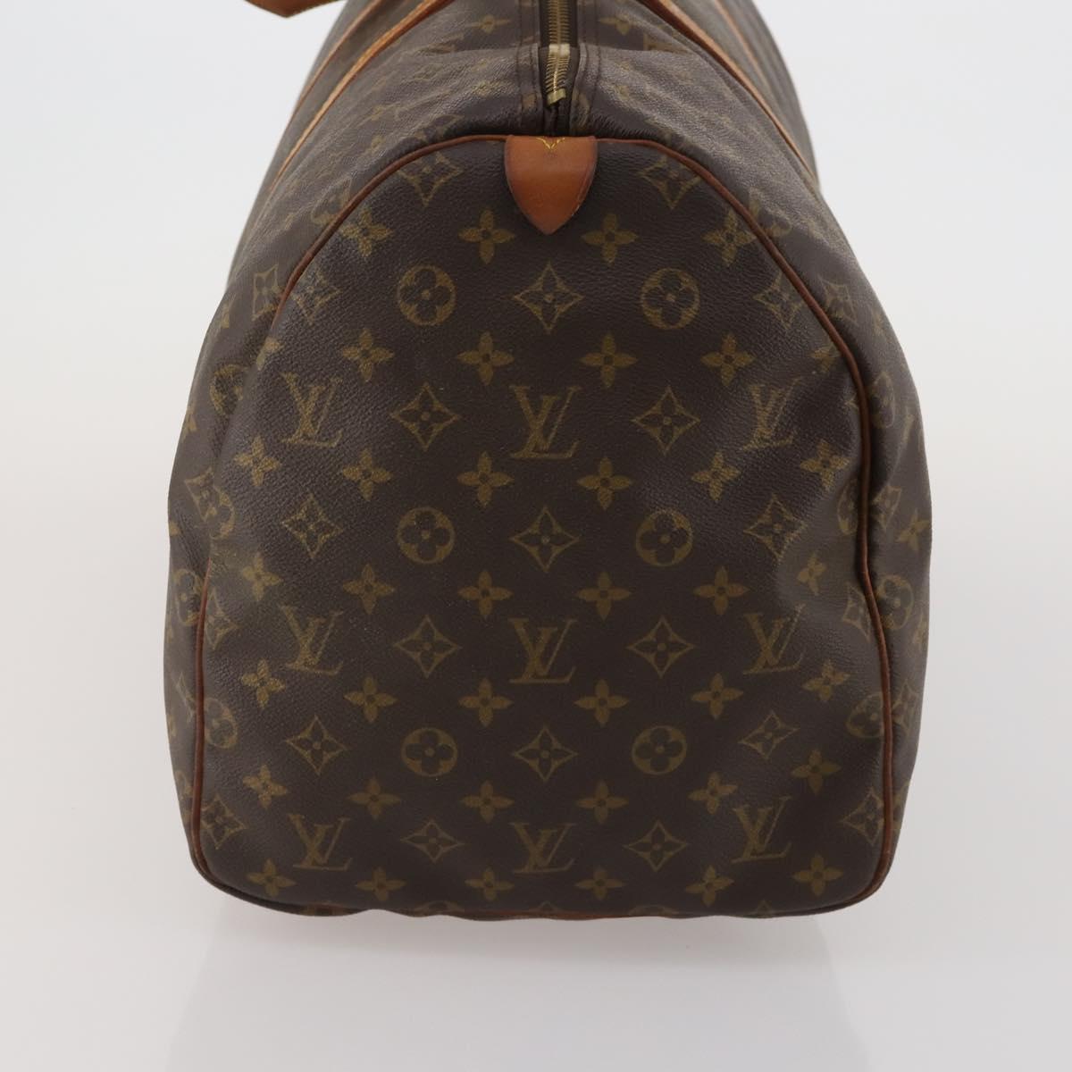 LOUIS VUITTON Monogram Keepall 55 Boston Bag M41424 LV Auth 188372A